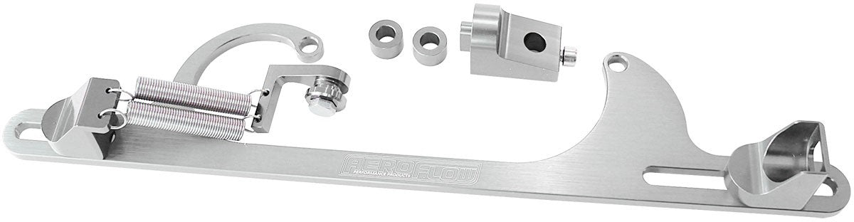 BILLET THROTTLE CABLE BRACKET 4150 STYLE - SILVER