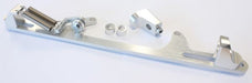 BILLET THROTTLE CABLE BRACKET 4500 DOMINATOR STYLE - SILVER