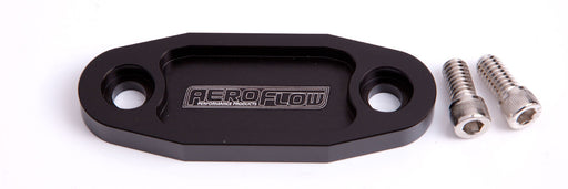 BILLET FUEL PUMP BLOCK OFF BLACK SUIT 302 351C - BLACK AF64-2020BLK