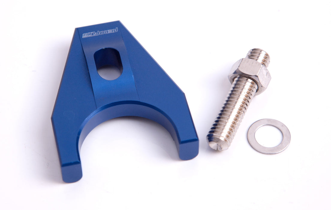 BILLET DISTRIBUTOR HOLD DOWN CLAMP, BLUE SUITS SB/BB CHEV