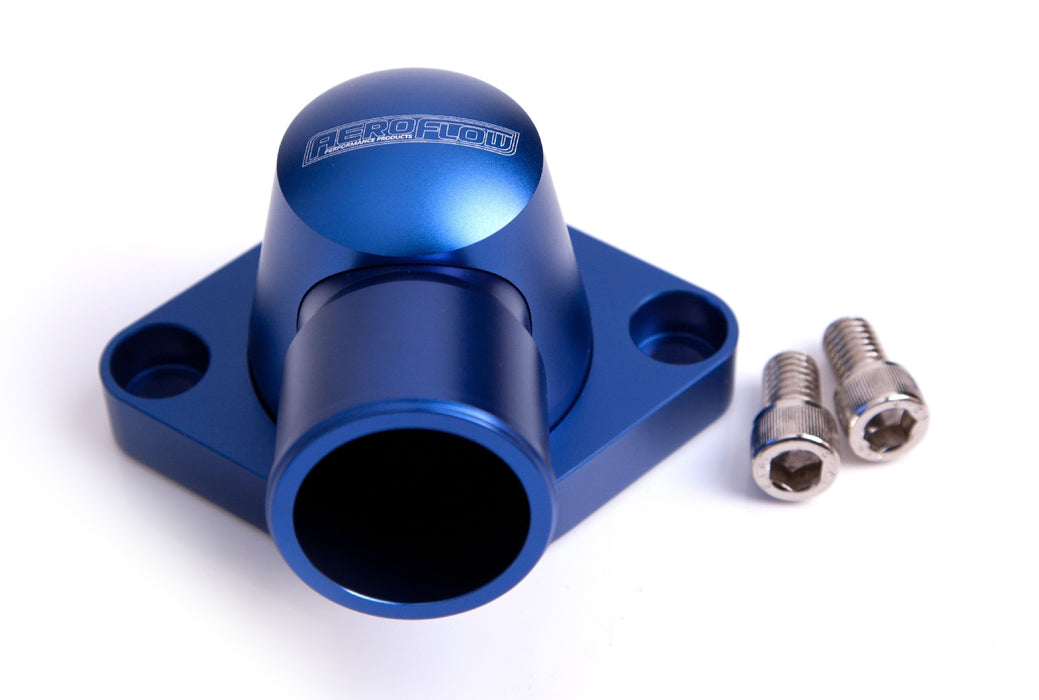 BILLET THERMOSTAT HOUSING BLUE SUIT SBC / BBC