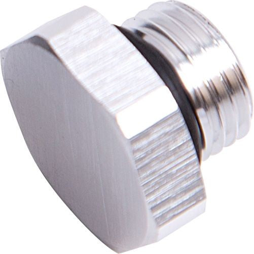 ORB Port Plug -4AN, SIlver Finish 