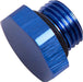 ORB Port Plug -8AN, Blue Finish 