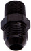 NPT to Straight Male Flare Adapter 1/8" to -6AN Black