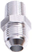 NPT to Straight Male Flare Adapter 1/4" to -3AN Silver