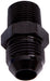 NPT TO STRAIGHT MALE FLARE ADAPTER 1/4" TO -8AN BLACK 