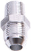 NPT TO STRAIGHT MALE FLARE ADAPTER 1/4" TO -8AN SILVER