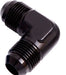 MALE FLARE UNION 90 DEG -8AN BLACK MALE TO MALE 90 DEG   AF821-08BLK