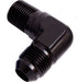 MALE 90 DEG 1/2 NPT TO -12AN BLACK MALE NPT TO AN 90 DEG   