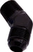 MALE 45 DEG 1/4 NPT TO -6AN BLACK MALE NPT TO AN 45 DEG   
