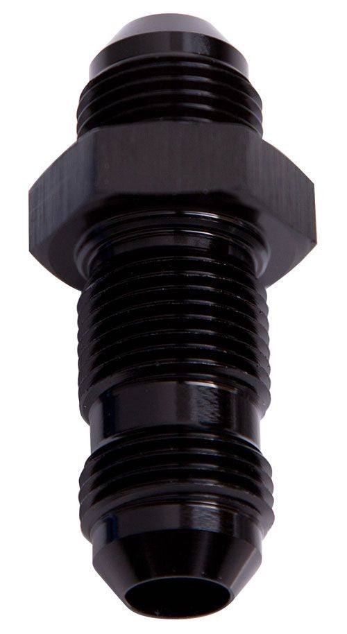 STRAIGHT BULKHEAD -6AN BLACK BULKHEAD NUT SEPERATE        