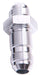 STRAIGHT BULKHEAD -6AN SILVER BULKHEAD NUT SEPERATE  