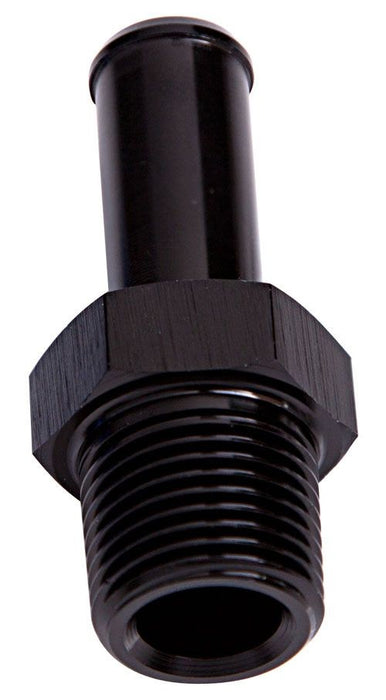 MALE NPT TO BARB STRAIGHT ADAPTER 1/4" TO 3/8" BLACK