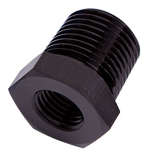 NPT PIPE REDUCER BLACK 3/8 NPT MALE 1/8 NPT FEMALE AF912-06-02BLK