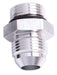 -8 ORB TO -6AN STRAIGHT MALE FLARE ADAPTER - SILVER