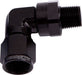 90 DEG 1/2 NPT TO -10AN BLACK FEMALE SWIVEL NUT