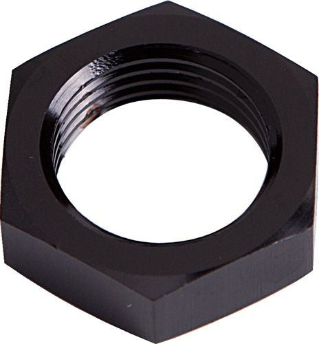 BULKHEAD NUT -6AN BLACK SINGLE NUT           