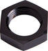 BULKHEAD NUT -6AN BLACK SINGLE NUT           