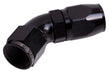 550 SERIES CUTTER ONE-PIECE FULL FLOW SWIVEL 45° HOSE END -6AN BLACK