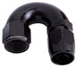 550 SERIES CUTTER ONE-PIECE FULL FLOW SWIVEL 180° HOSE END -10AN BLACK