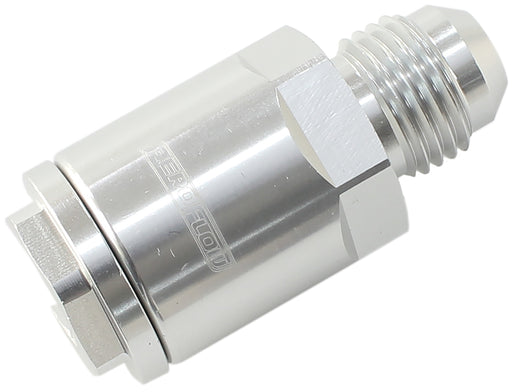 PUSH-ON EFI FUEL FITTING 3/8" HOSE -6AN PRESSURE SIDE - SILVER