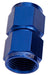 Straight Female Swivel Coupler -3AN - Blue