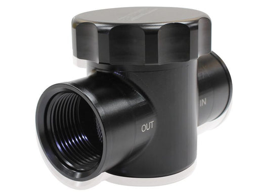 BILLET RADIATOR FILTER BLACK FIT TO RADIATOR HOSE HOSES AEROFLOW 64-2043