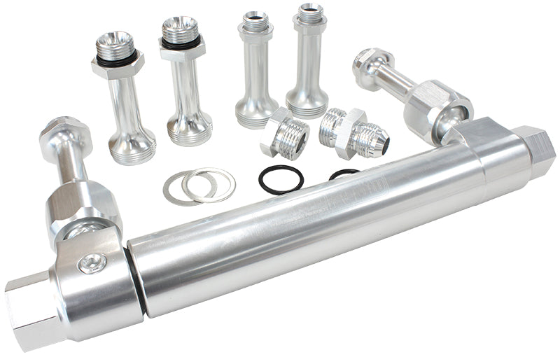 ADJUSTABLE BILLET FUEL LOG - SILVER