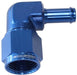 90° HOSE BARB 1/2" TO -8AN - BLUE