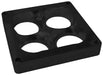 1' TAPERED HIGH VELOCITY CARBURETOR SPACER SUIT 4500 FLANGE - BLACK