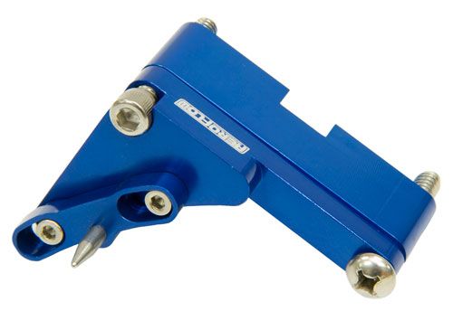 7" ADJUSTABLE TIMING POINTER - BLUE, SUITS BIG BLOCK CHEV