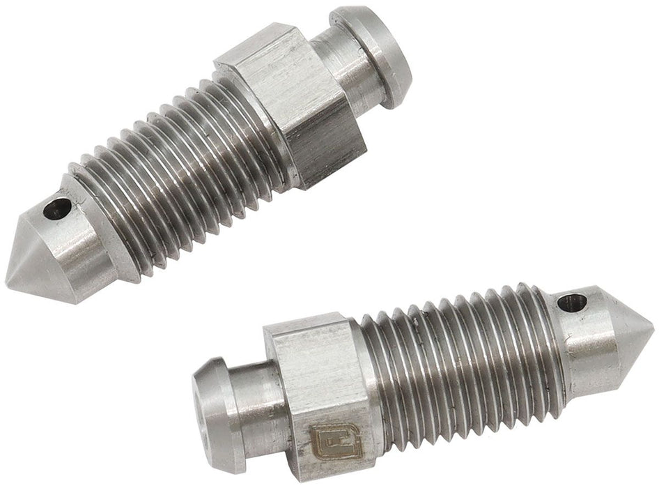 AF333-03 - AEROFLOW BRAKE BLEED NIPPLES PAIR 3/8-24" STAINLESS STEEL 
