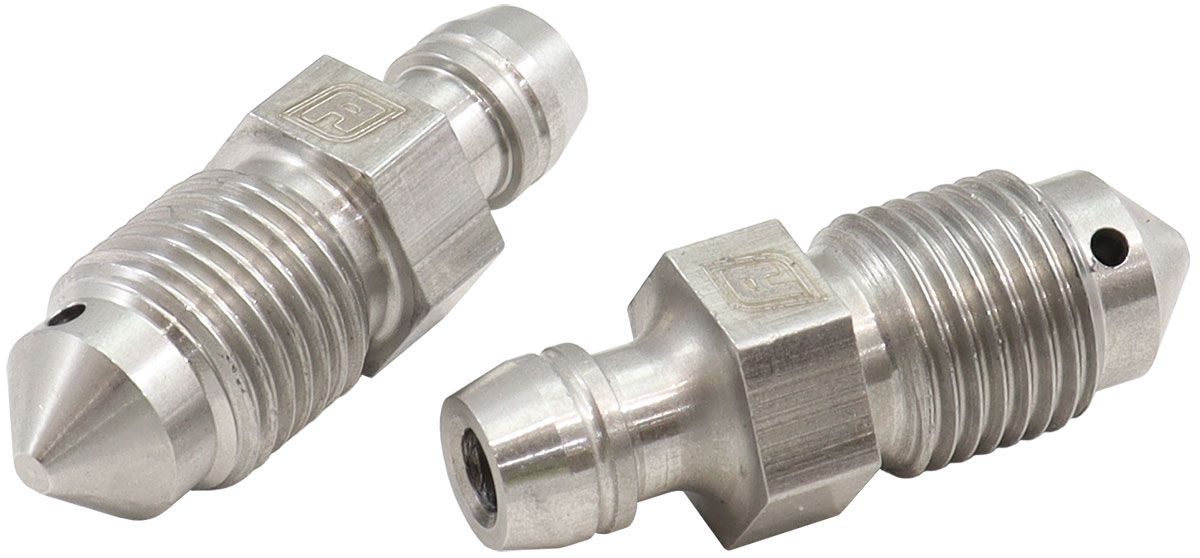AF331-03 - AEROFLOW BRAKE BLEED NIPPLES PAIR M10 X 1.0MM STAINLESS STEEL 