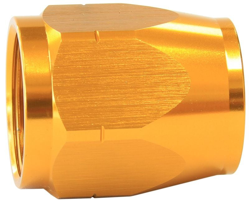 CUTTER STYLE HOSE END SOCKET -06 GOLD