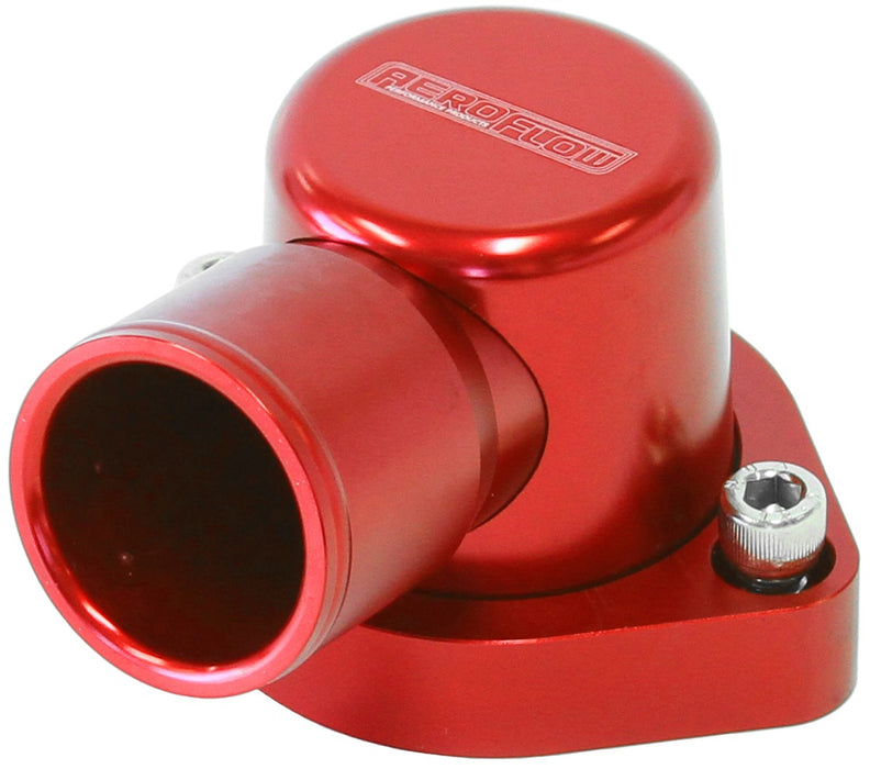 BILLET 90° THERMOSTAT HOUSING - RED SUITS 302-351C