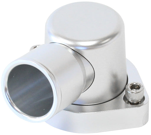 BILLET 90° THERMOSTAT HOUSING - SILVER SUITS 302-351C