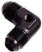 90 DEG UNION -8AN WITH 1/8 PORT BLACK   AF821-08PBLK