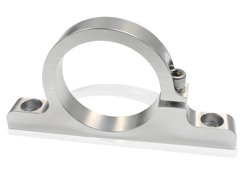 SINGLE BILLET FILTER BRACKET SUITS 60mm FILTERS OR REMOTE RESERVIORS - POLISHED