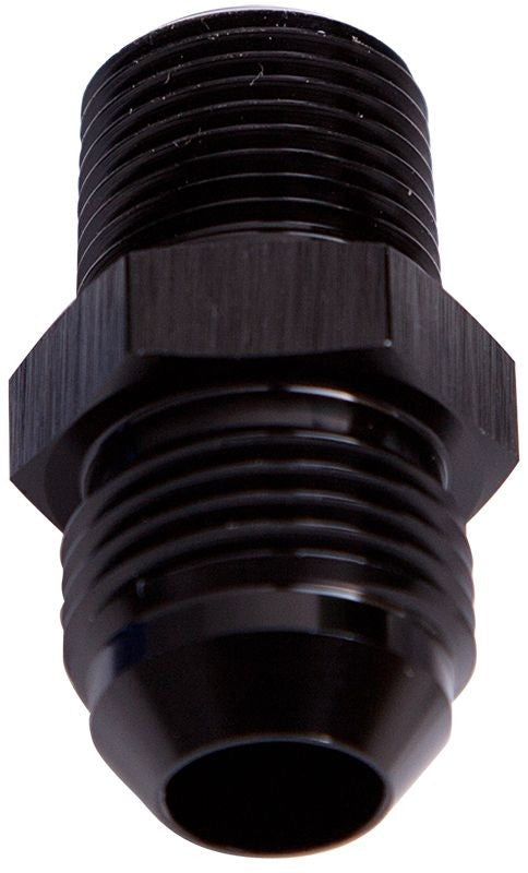 4AN To 1/8 NPT Adapter Fitting, Straight Thread To 4 AN Flare, Black Anodized Aluminum For Fuel Lines & Fluids