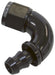 510 SERIES FULL FLOW TIGHT RADIUS PUSH LOCK 120° HOSE END -6AN BLACK      