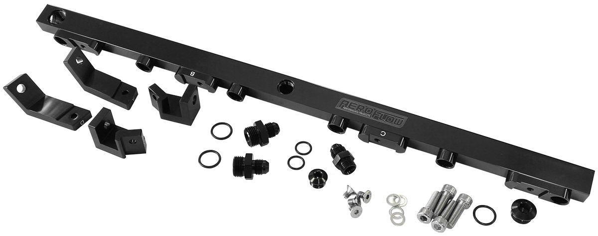 FORD BA-BF BARRA 4.0L DOHC BILLET EFI FUEL RAIL - BLACK