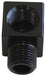90 DEG MALE TO F/MALE 1/8 BLACK ADAPTER TIGHT RADIUS AF896-02BLK    
