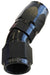 550 SERIES CUTTER ONE-PIECE FULL FLOW SWIVEL 30° HOSE END -6AN BLACK