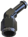 FEMALE -6AN 45DEG TO 5/16BARBBLACK SWIVEL NUT    