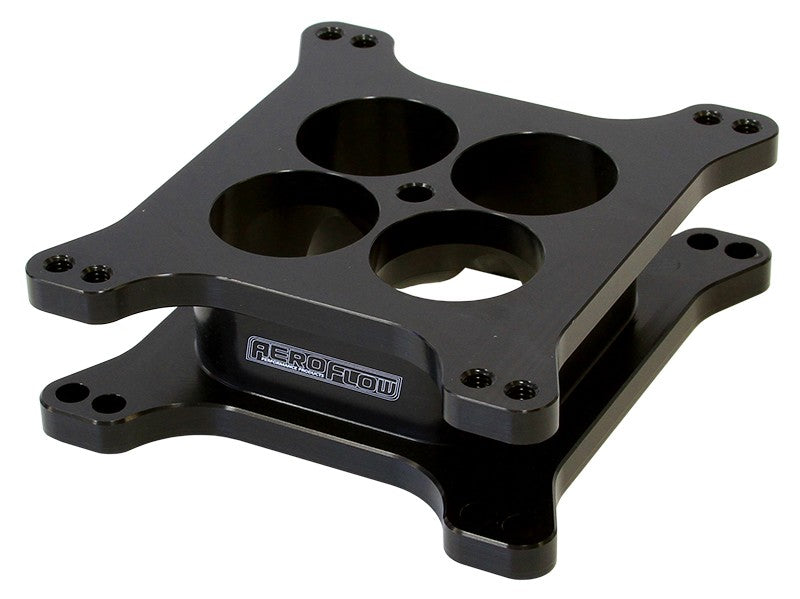 2" TAPERED HIGH VELOCITY CARBURETOR SPACER SUIT 4150 FLANGE - BLACK