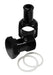 EDELBROCK CARB INLET BANJO BLACK 5/8-20 TO MALE 3/8 BARB AF164-06BLK   