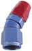 570 SERIES PTFE 45° HOSE END -4AN BLUE/RED        