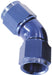 45° FULL FLOW FEMALE COUPLER -6AN BLUE