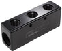 Billet 5 Port Fuel Log 3 x -6AN, 2 x -8AN, Black Finish