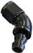 510 SERIES FULL FLOW TIGHT RADIUS PUSH LOCK 60° HOSE END -8AN BLACK    